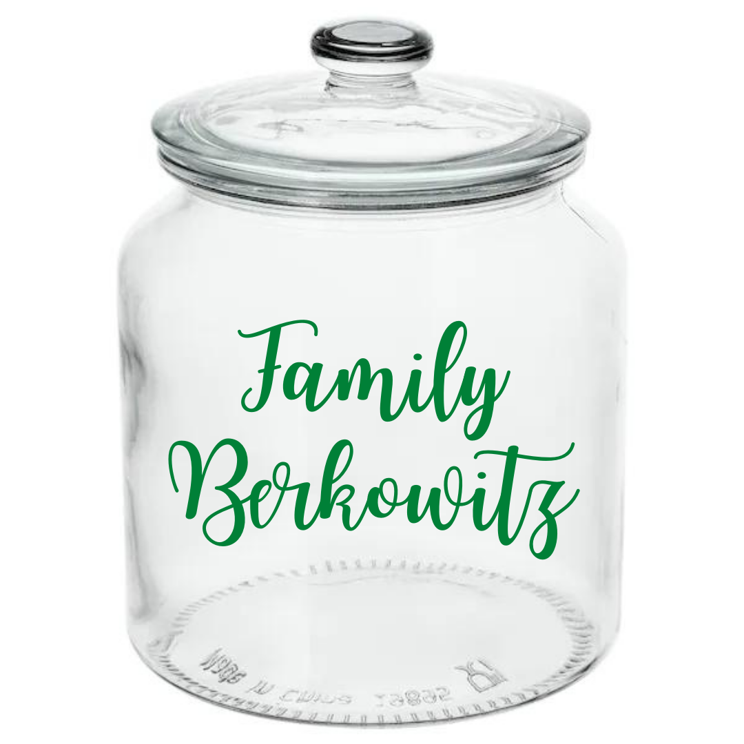 Personalized Family Cookie Jar