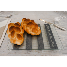 Load image into Gallery viewer, Glass Challah Board (2 color options)